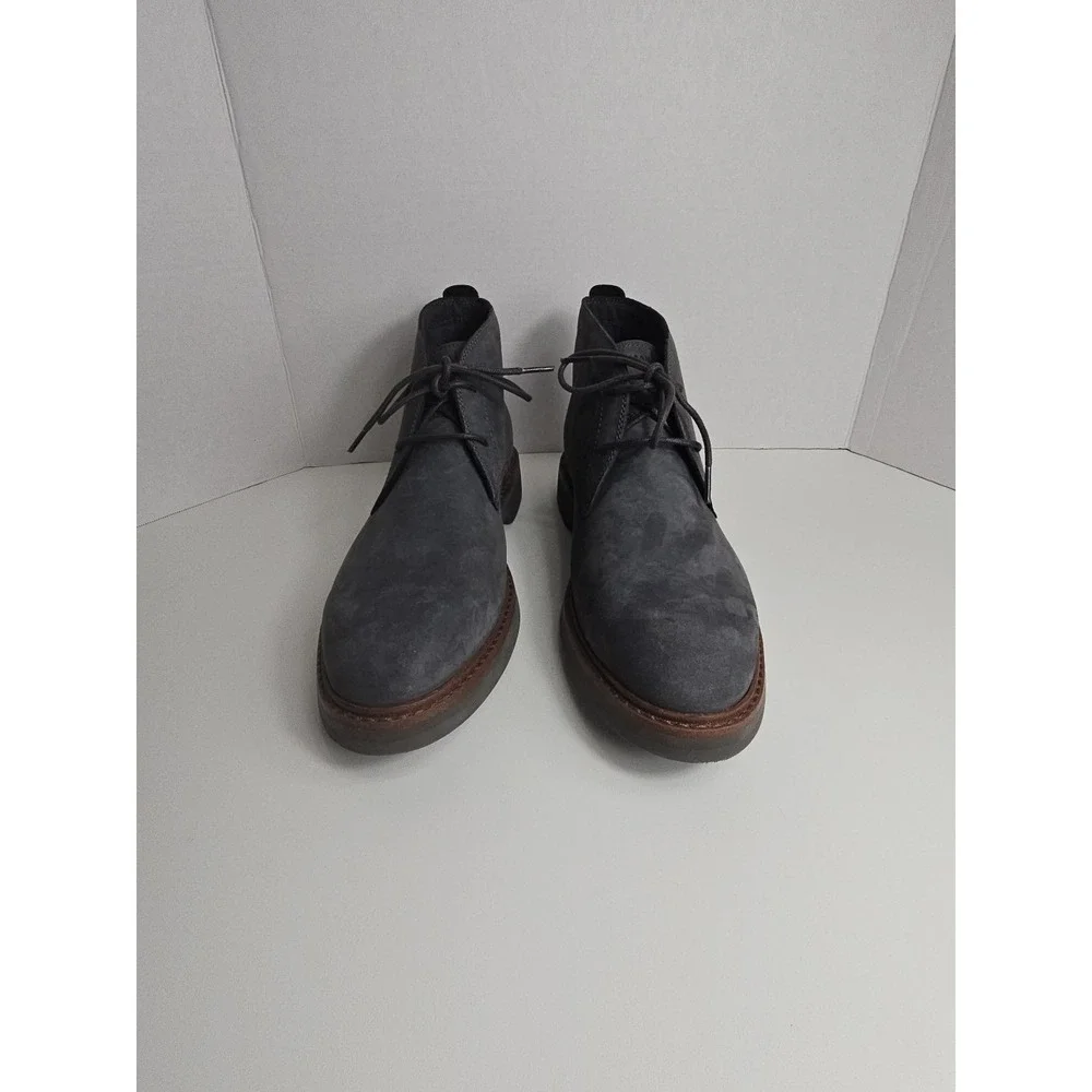 Cole Haan Men's 8.5 M Grand 360 York Grey Suede Chukka Boots Lace Up Ankle Shoes